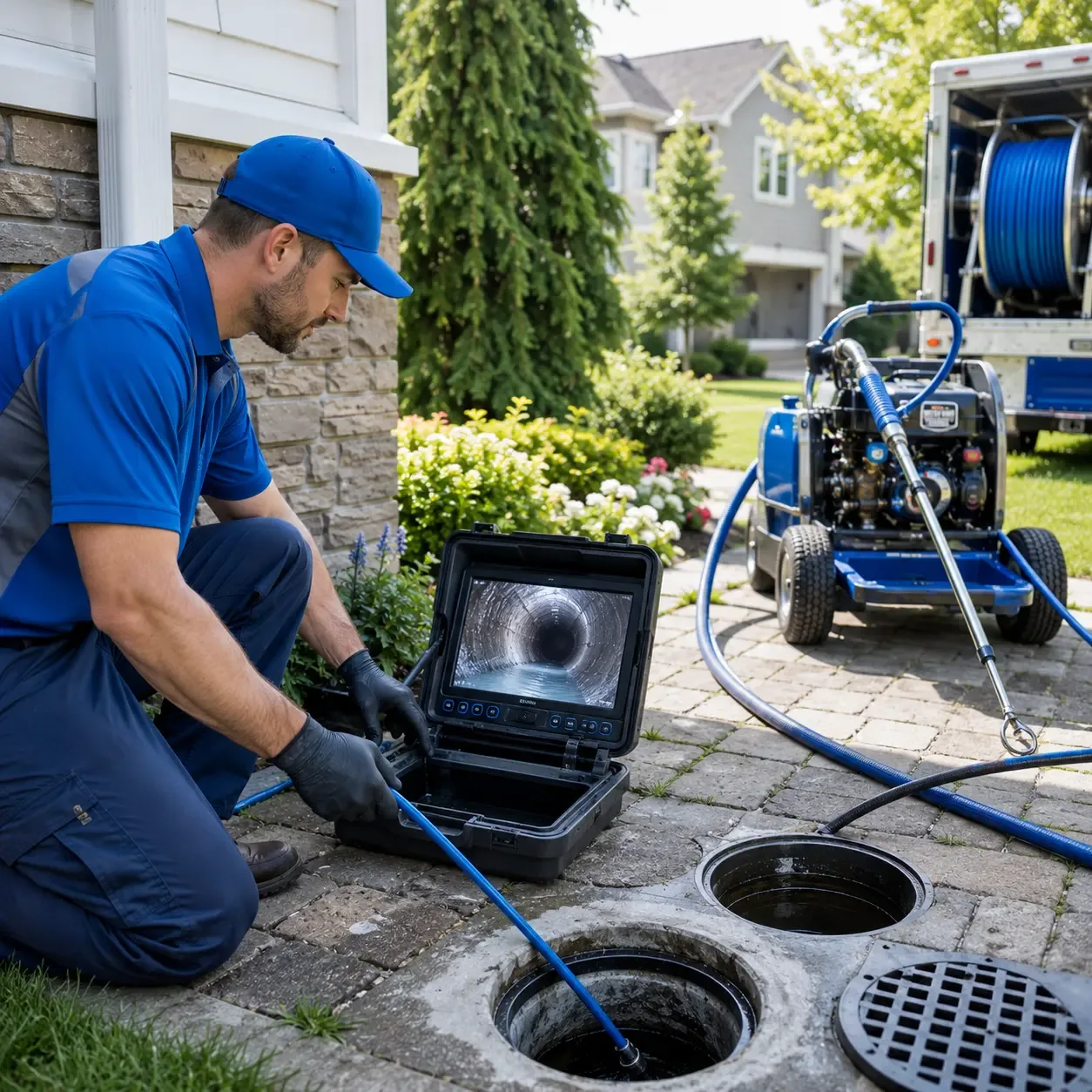 Outdoor drain cleaning professionals serving Pacific Junction, IA
