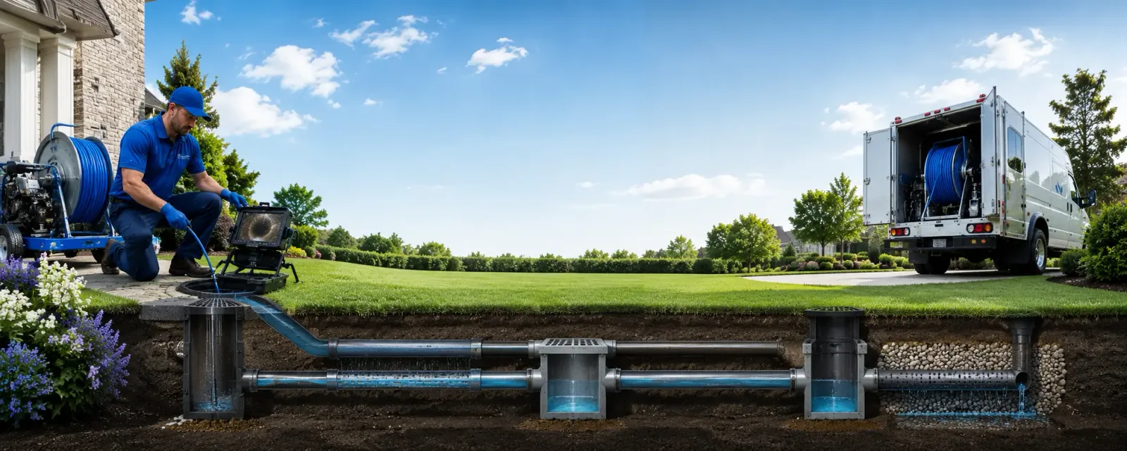 Outdoor drain cleaning information for Pacific Junction, IA